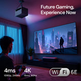 Valerion StreamMaster Plus2 4K Laser Projector - 300" IMAX Enhanced Home Theater, 4ms |240Hz Response, Gaming Projector with 3D & Dolby Vision, HDR10, GTV, Smart Home & AI Assistant