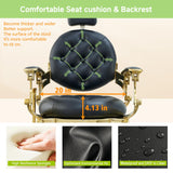 Barber Chair Hair Salon Chair,Heavy Duty 700 LBS, for Hair Stylist Barber Beauty Tattoo Massage(Golden Black)