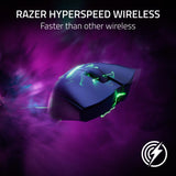 Razer DeathAdder V3 Pro Wireless Gaming Mouse, 63g, 90 Hr Battery, Black