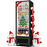 BODEGACOOLER Commercial Beverage Refrigerator, 290L Display Fridge with Soft LED Light, 264 Cans & 120 Bottles Commercial Merchandiser Refrigerator