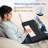 Lap Desk for Laptop with Cushion, Lap Desk Pillow, Fits up to 17 in Laptop, Removable and Washable (Large) L.DOCTOR