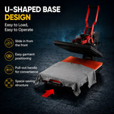 15x15 Digital Heat Press Machine,Threadable U-Shaped Base,for T-Shirts