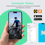 BARWING Folding Exercise Bike, Foldable Upright Stationary Bike for Home Gym, Indoor Cycling Bike with 16-Level Adjustable Magnetic Resistance, 6.6 LBS Flywheel, 350LB Capacity, with APP