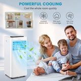 COSTWAY 10000 BTU Portable Air Conditioner, 3 in 1 AC Unit, Fan & Dehumidifier w/Sleep Mode, 24H Timer, LED Display