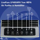 LivePure True HEPA Air Purifier & Humidifier, Sage