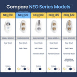 LUXE Bidet NEO 120 - Single Nozzle, Self-Cleaning, Non-Electric Bidet Attachment for Toilet Seat, Adjustable Water Pressure, Rear Wash (Gold)