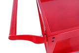 HIGOOD Heavy Duty Service Utility Cart,2 Shelf Steel, 800-Pound Capacity, 35.6 x 18.1x38-Inch RED