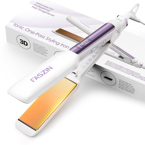 Hair Straightener, 1.65inch Wide-Plate Faszin