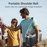 BODEGACOOLER 12 Volt Car Refrigerator, 16 Quart Small Car Fridge, Portable Freezer(-4℉~68℉), Car Cooler