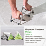 Push Up Stand, Pushup Handles for Strength Training, Heavy-duty Stainless Steel Push Up Bars Gym Exercise Equipment, Hold Up to 500lbs, 1 Pair Semperviren