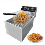 11.5QT Commercial Deep Fryer，Stainless Steel Countertop Electric Deep Fryer with Basket, Easy to Clean,1500W