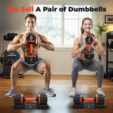 FLYBIRD Adjustable Dumbbell Set of 2, 110LB/55LB for Men/Women