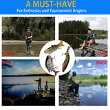 6 Pcs Fishing Lure Set with Durable Hard Plastic Tackle Box | Bass Trout Saltwater Freshwater Fishing Lures | Slow Sinking Lifelike Jointed Swimbait for Beginner & Pro Anglers