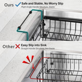 Expandable in Sink Dish Drying Rack - Adjustable Capacity (12.4''-17.1''L) or Over The Sink Dish Drainer Drying Rack iSPECLE