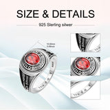 Oseew 2027 Men Custom Pattern Graduation Ring Gift Style1