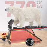 XDDIAS Adjustable Weight Bench, Workout Bench with Leg Extension and Preacher Curl Pad, Weight Bench for Home Gym, Foldable Exercise Bench, Quick Adjustment Incline Bench Press XDDIAS