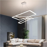 Rectangle Chandeliers Lights Compatible with Living Room Dining Room