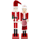 Prime Retreat Giant Nutcracker Mr. & Mrs. Claus Set