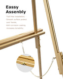 DJAR 3 Pcs 63" Adjustable Wooden Display Easel Stand for Sign