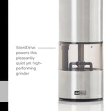 AdHoc Electric Salt & Pepper Grinder - One-Button Operation - Uses SilentDrive for Quiet Operation - Battery Powered - Mill with CeraCut Ceramic Grinders - Regular