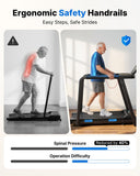 MERACH Treadmills for Home with Incline 0%-15%, 300 LBS Capacity Double Deck Foldable Treadmill with Incline, 0.5-7.5MPH Quiet 2.5HP Brushless Incline Treadmill LED Display with Smart APP