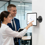 monTEK Anti-Theft Tablet Wall Mount Kiosk, Security Lock, Frameless, Black
