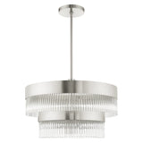 Livex Lighting 49825-91 6-Light Chandelier, Brushed Nickel