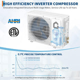 GarveeHome SEER 18.5 12000BTU 230V Mini Split Air Conditioner | Energy-Efficient Inverter AC System with WiFi, Remote Control & Easy Installation Kit for Rooms Up to 750 Sq.Ft