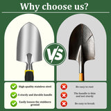 8-Piece Garden Tools Set for Gardening Aluminum Alloy Heavy Duty Kit, with Storage Tote Bag, Ergonomic Rubber Grip