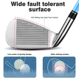 PGM Women's Golf Club Set with 11pcs Clubs-4 Titanium Woods(#1,3,5,4H), 6 Irons(#6,7,8,9,PW,SW), and 1 Putter