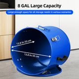 GarveeHome 8 gal Fryer Grease Bucket, Oil Disposal Caddy, Steel Fryer Oil Transport Container with Rust-Proof Coating, Deep Fryer Oil Disposal Container