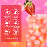 PERFY Caffeine Free Fruit Punch Soda | Made With Real Fruit Juice – Low Sugar Nootropic Drink with L-Theanine + Ashwagandha | Calming Adaptogen Mocktail | Keto + GLP-1 Friendly | Sweetened with Stevia & Monk Fruit | (12-Pack Healthy Functional Soda Altern