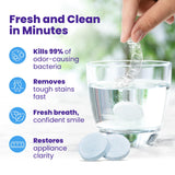 Retainer Brite - Retainer Cleaner Tablets for Invisalign, Mouth Guard Cleaner, Night Guard Cleaning and More. Cleaning Tablets for Ultrasonic Cleaners. 120 Tablets - 4 Month Supply. Made in USA