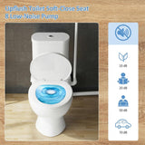 Little Meerkat 500W Upflush Toilet System, Macerating Toilet Kit, Powerful Sewage Pump Toilet, White Ceramic Siphon 1.6GPF Flush Toilet for Bathroom, Basement, Garage, No Plumbing Renovation Needed