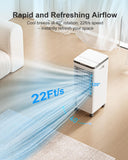 Portable Air Conditioners, Evaporative Air Cooler w/7H Timer for Auto-Off, 4 Modes & 3 Speeds ZENGALEFLOW