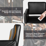 Artist hand Hair Salon Chair Black and Gold, Hydraulic Styling Chair with Heavy Duty Pump, 360 Degree Swivel Barber Chair, Beauty Salon Equipment for Hair Stylist, Max Load 330 Lbs