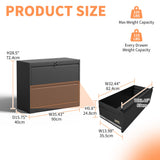 2 Drawer Lateral File Cabinet with Lock, Black Metal Filing Cabinet for Home Office, Lockable Steel File Cabinet for Legal/Letter/A4/F4 Size, Heavy Duty 220 lbs Capacity, Quiet Ball Bearing Slides