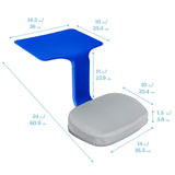 ECR4Kids The Surf Portable Lap Desk with Cushion