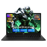 NIMO 17.3" AI-Ready-Laptop, AMD R7-8745HS (Up to 4.9GHz Beat R9 7940HS) 16GB RAM 512GB SSD 780M-Radeon, USB 4.0 Backlit Keyboard FHD 100W Type-C, Video Editing Light Gaming, Work & Play 2-Yr Warranty
