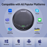 Conference Speaker and Microphone w/8+1 Mics, 360° Voice Pickup, Noise Reduce, Bluetooth/USB/Dongle Speakerphone for 14 People EMEET