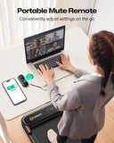UREVO Strol 2E Smart 2-in-1 Folding Treadmill, Compact Walking Pad with Safety Handle, Plug and Play, Dual LED Display, Workout APP, Walking or Running for Home Office, Remote Included, Tangerine
