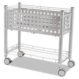 Vertiflex Mobile File Cart with Open Top, 28.25 x 13.75 x 27.375 Inches, Matte Gray (VF52000)