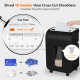 Paper Shredder for Home Office,VidaTeco 14-Sheet 60-Mins Micro Cut Shredder with US Patented Blade,Shred Card/CD/Clip/Staple,for Home Use Heavy Duty,AUTO Jam Proof,5.3-Gallon Pullout Bin(ETL) VidaTeco
