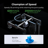 Creality K1C 3D Printer, 600mm/s Fast Speed Auto Leveling 3D Printers with AI Camera for 300°C Printing, Switchable Silent Mode Reliable Carbon Fiber 3D Printing 220 * 220 * 250mm