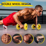 Exercise Ab Roller Wheel Tummy Weight Equipment Abdominal Roller Hand Weights Dumbbell for Yellow Fitness Device