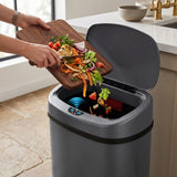 SensorCan 13 Gal Automatic Sensor Trash Can with Lid | Filter | AC Adapter