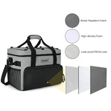 Cooler Bag 46-Can Insulated Soft Cooler Portable Cooler Bag 32L Lunch Coolers for Picnic, Beach, Work, Trip, Grey TOURIT