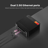 BOSGAME P4 Ultra Linux Mini PC, Ryzen 7 7730U 16GB DDR4 1TB PCIe SSD