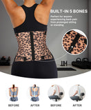SHAPELLX Waist Trainer for Women Working Out Velcro Waist Cincher Corset Compression Shapewear Colombian Shaping Girdles