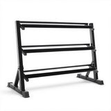 CAP 51-Inch 3-Tier Dumbbell Rack for Home Gym, Heavy-Duty Steel Weight Storage Rack for Hex Dumbbells, Holds 5lb - 50lb Pairs